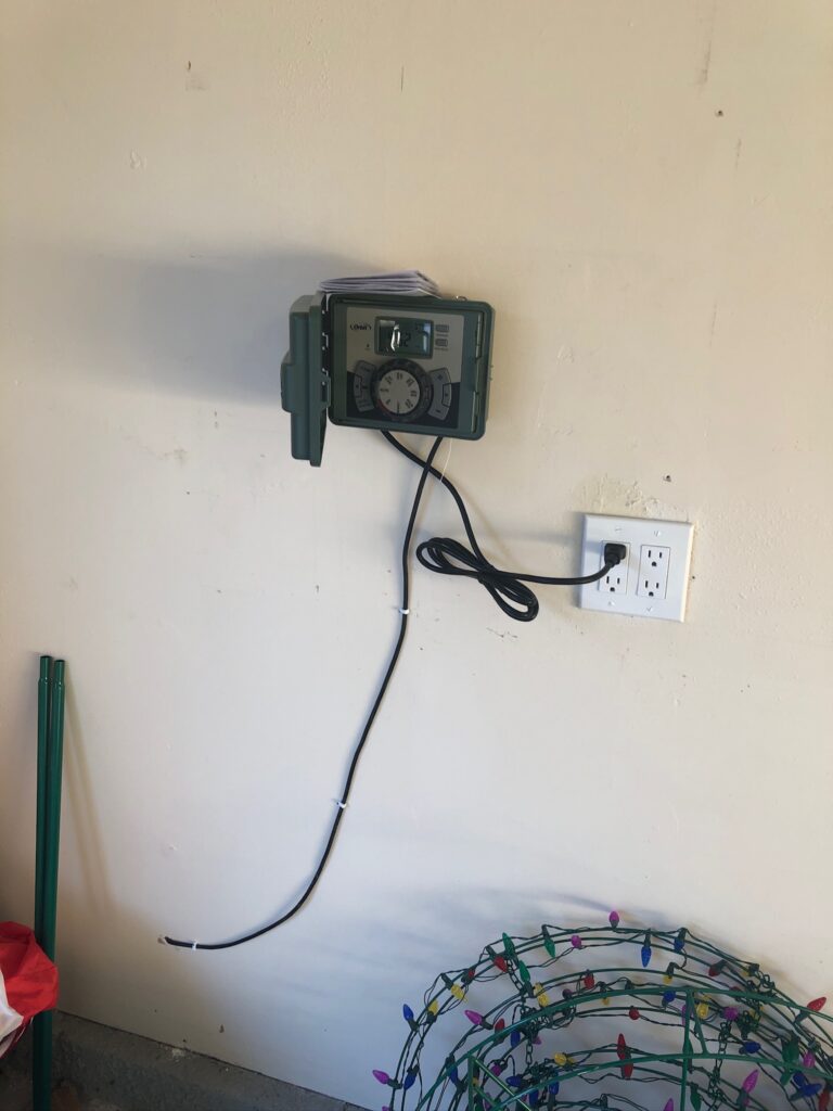 Installed & Connected New Sprinkler Control System - Orbit brand
