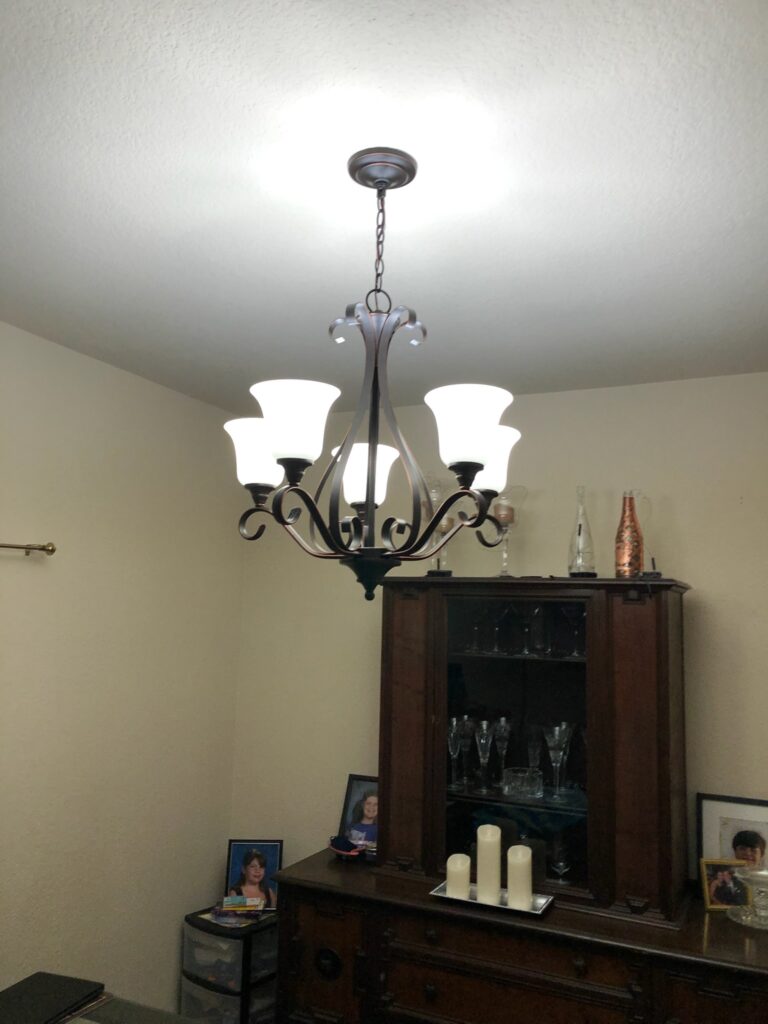 Office Room Classic Stylish Ceiling Light Fixture Installed