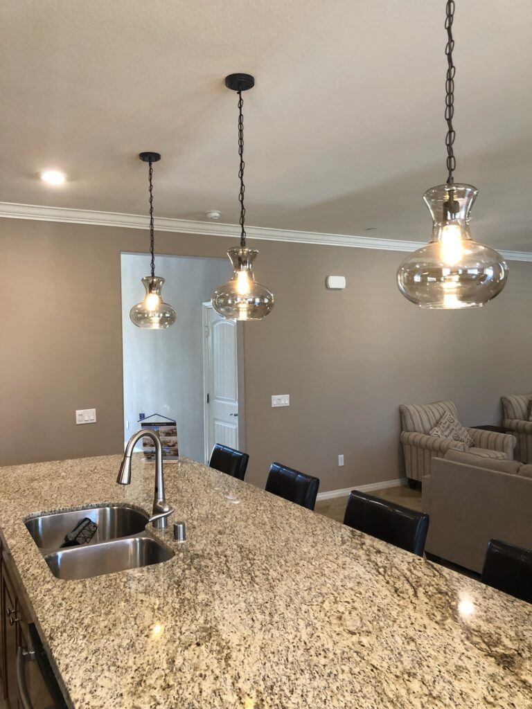Completed Project - Interior Ceiling Lighting in Kitchen